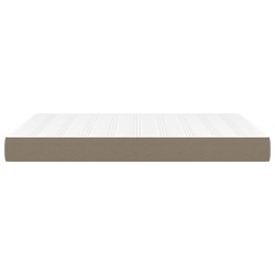 Matelas de lit à ressorts ensachés fermeté moyenne Taupe 140x200x20 cm Tissu 621010621010