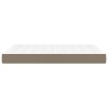 Matelas de lit à ressorts ensachés fermeté moyenne Taupe 140x200x20 cm Tissu 621010621010