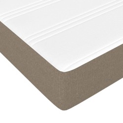 Matelas de lit à ressorts ensachés fermeté moyenne Taupe 140x200x20 cm Tissu 621010621010