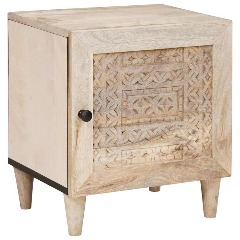 Table de chevet Blanc 80 x 50 x 40 cm Bois d'ingénierie 621019621019