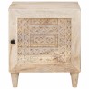 Table de chevet Blanc 80 x 50 x 40 cm Bois d'ingénierie 621019621019