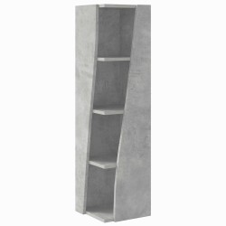 Meuble d'angle Gris béton 27,5x27x102cm Bois d'ingénierie 621022621022