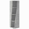 Meuble d'angle Gris béton 27,5x27x102cm Bois d'ingénierie 621022621022