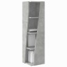 Meuble d'angle Gris béton 27,5x27x102cm Bois d'ingénierie 621022621022