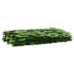 Écran de balcon avec feuilles Vert et jaune 400 x 150 cm 621023621023
