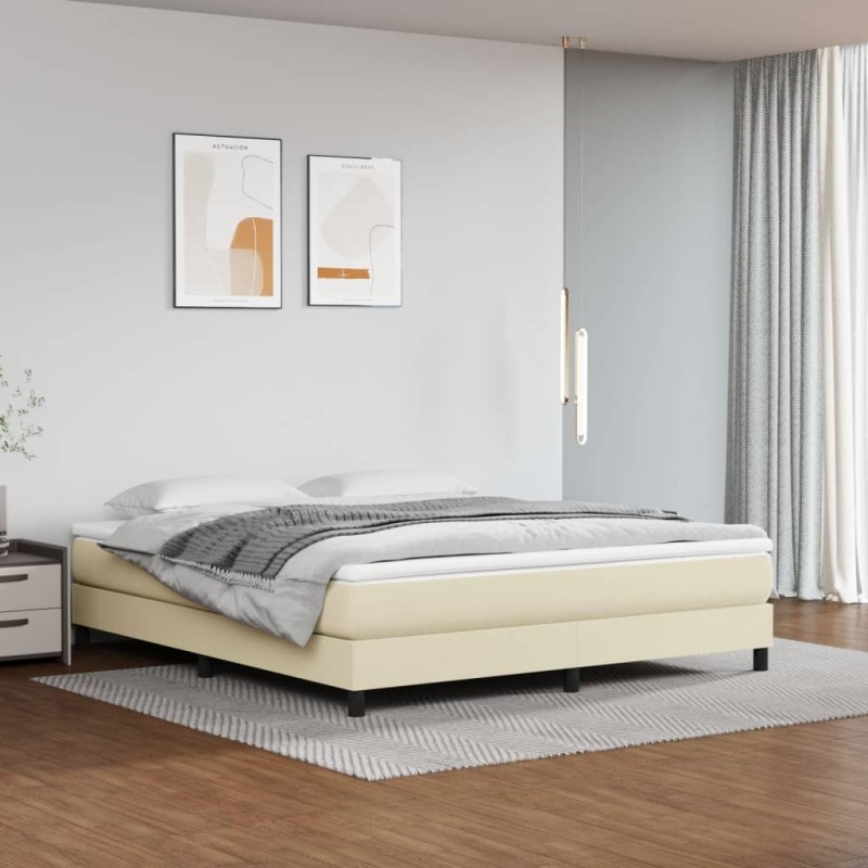 Matelas de lit à ressorts ensachés fermeté moyenne Crème 180x200x20 cm 621025621025