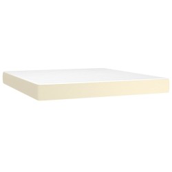 Matelas de lit à ressorts ensachés fermeté moyenne Crème 180x200x20 cm 621025621025