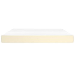 Matelas de lit à ressorts ensachés fermeté moyenne Crème 180x200x20 cm 621025621025