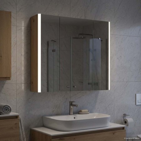Armoire Miroir de Salle de Bain Chêne artisan 621027621027