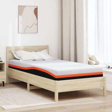 Matelas Blanc et Noir 90 x 200 cm Tissu jacquard 621028621028