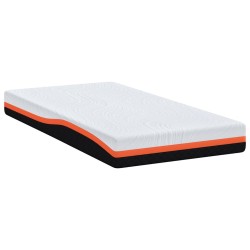 Matelas Blanc et Noir 90 x 200 cm Tissu jacquard 621028621028
