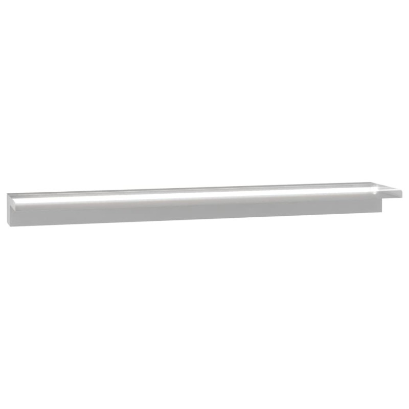 Lame de cascade de piscine avec LED acier inoxydable 110 cm 621029621029