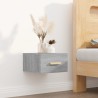 Table de chevet murale sonoma gris 35x35x20 cm 621036621036