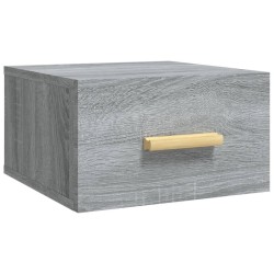 Table de chevet murale sonoma gris 35x35x20 cm 621036621036
