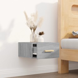 Table de chevet murale sonoma gris 35x35x20 cm 621036621036