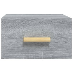 Table de chevet murale sonoma gris 35x35x20 cm 621036621036