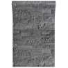 Papier peint en pierre 3D Noir 10 x 0,53 m Tissu non tissé 621039621039