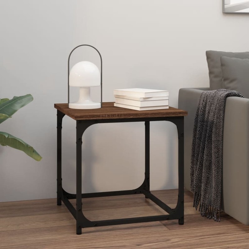 Table d'appoint Chêne marron 40x40x40 cm Bois d'ingénierie 621046621046