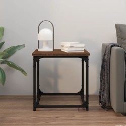 Table d'appoint Chêne marron 40x40x40 cm Bois d'ingénierie 621046621046