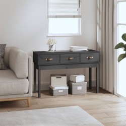 Table console Gris 114x40x75 cm Bois massif de pin 621047621047