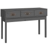 Table console Gris 114x40x75 cm Bois massif de pin 621047621047