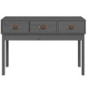 Table console Gris 114x40x75 cm Bois massif de pin 621047621047