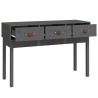 Table console Gris 114x40x75 cm Bois massif de pin 621047621047