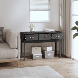 Table console Gris 114x40x75 cm Bois massif de pin 621047621047