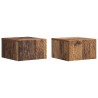 Table d'appoint murale 2 pcs Bois ancien 34,5 x 33 x 20 cm 621049621049