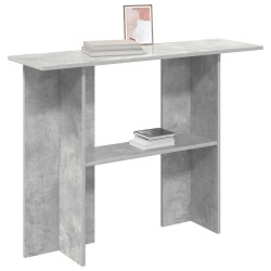 Table console Gris béton 100 x 30 x 75 cm Bois d'ingénierie 621052621052