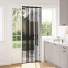 Écran de porte insectes avec rideau en maille Noir 80 x 220 cm 621054621054