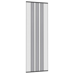 Écran de porte insectes avec rideau en maille Noir 80 x 220 cm 621054621054