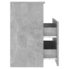 Table de chevet Gris béton 50x32x60 cm 621055621055