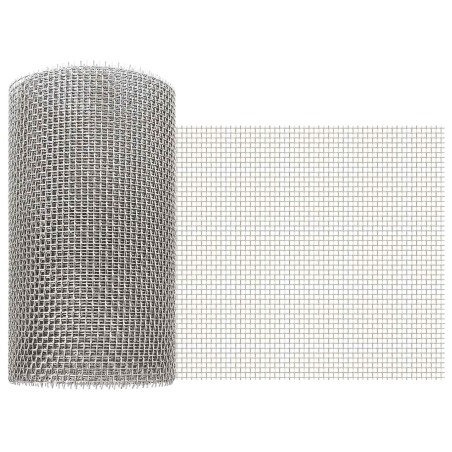 Écran en maille 20 x 500 cm 6 Mesh Acier Inoxydable 201 Argenté 621056621056