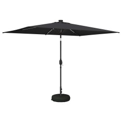 Parasol de jardin avec lumières LED et base 200 x 300 cm 621062621062