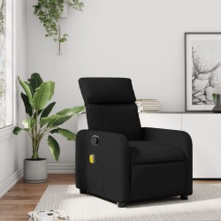 Fauteuil inclinable massant en similicuir noir 621063621063