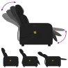 Fauteuil inclinable massant en similicuir noir 621063621063