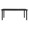 Ensemble à manger de jardin 7 pcs noir verre et acier 621067621067