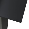Ensemble à manger de jardin 7 pcs noir verre et acier 621067621067