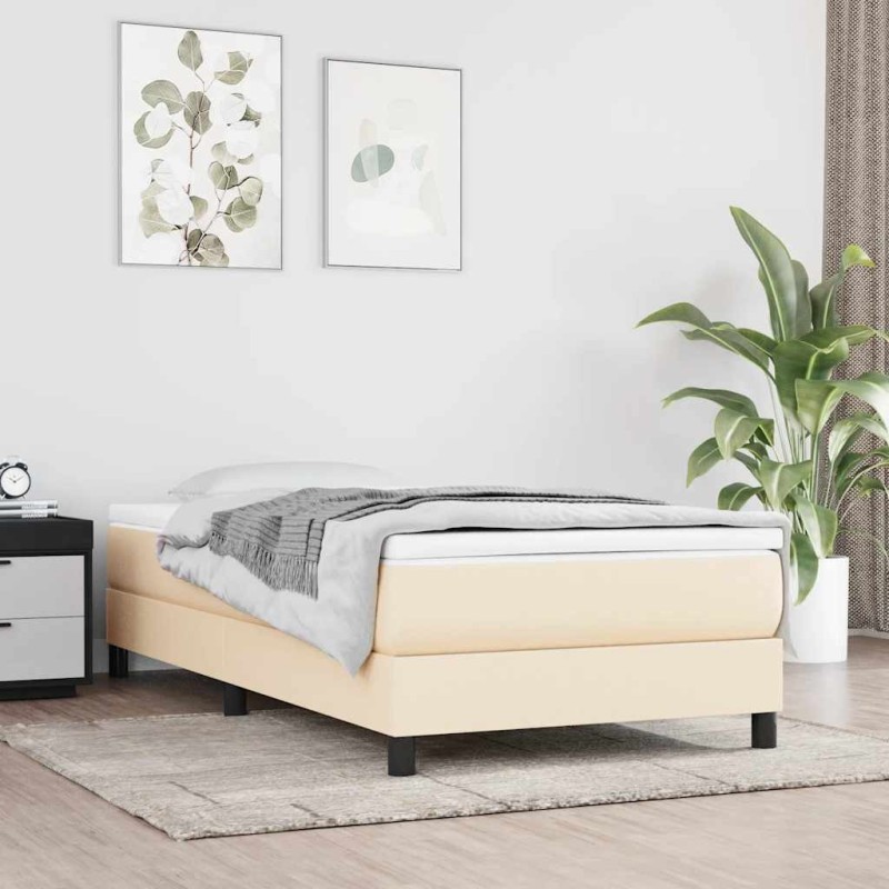 Matelas à ressorts ensachés pour enfants fermeté moyenne crème 80x160 cm tissu 621068621068