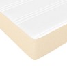 Matelas à ressorts ensachés pour enfants fermeté moyenne crème 80x160 cm tissu 621068621068