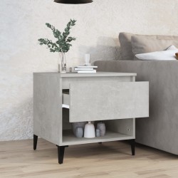 Table d'appoint Gris béton 50x46x50 cm Bois d'ingénierie 621069621069