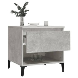 Table d'appoint Gris béton 50x46x50 cm Bois d'ingénierie 621069621069