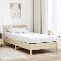 Matelas Blanc et Bleu 90 x 190 cm Tissu jacquard 621070621070