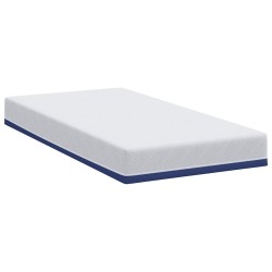 Matelas Blanc et Bleu 90 x 190 cm Tissu jacquard 621070621070
