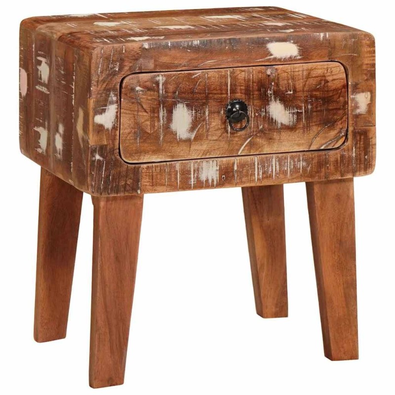Table d'appoint Marron 40 x 32 x 46 cm Bois Recyclé Solide 621077621077