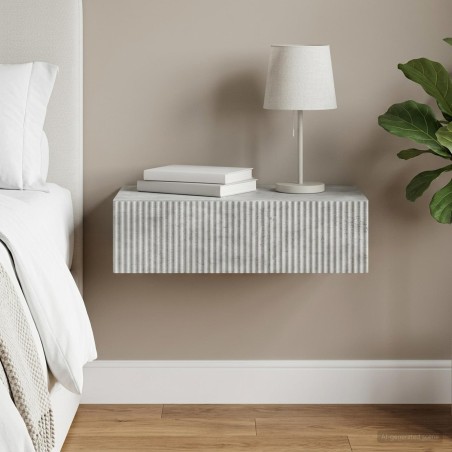 Table d'appoint murale Gris béton 87,5 x 34,5 x 17 cm 621079621079