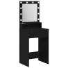 Table de Toilette Chêne noir 50 x 41 x 135 cm Bois d'ingénierie 621085621085