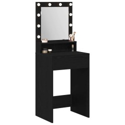 Table de Toilette Chêne noir 50 x 41 x 135 cm Bois d'ingénierie 621085621085