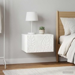 Table d'appoint murale 2 pcs Blanc brillant 34,5 x 33 x 20 cm 621086621086